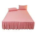 thumbnail image 5 of Dbuoem Ruffled Bed Skirt King Size Bed Skirt with Platform Queen Size Wrinkle-Free Fade Resistant Bed Skirt, 5 of 8