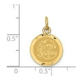 thumbnail image 2 of 14k Yellow Gold Happy Birthday Disc Charm - .4 Grams - Measures 20.3x13mm, 2 of 2