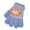 Dark Blue, variant on Kids Cartoon Flip Gloves Winter Thick Warm Boy Girl Half Finger Mittens Outdoor Windproof Children Writing Five Finger Gloves