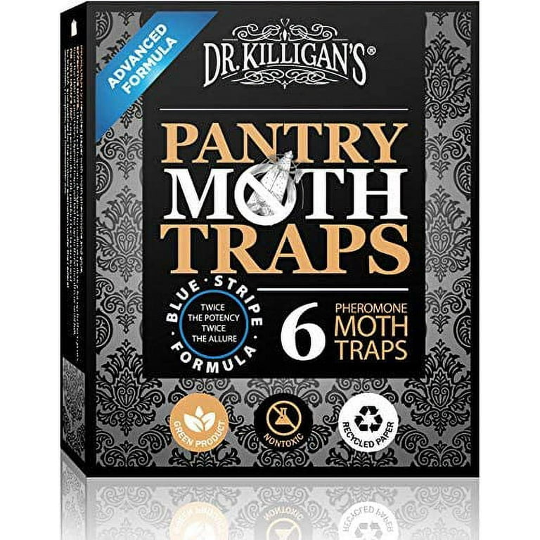 Dr. Killigan's Premium Pantry Moth Traps with Pheromone Attractant | Safe, Non-Toxic with