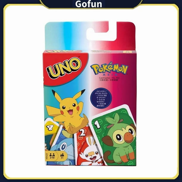 Juego de cartas Pokémon UNO para Family Party Game