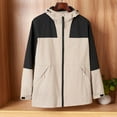 thumbnail image 2 of QHFBli Rain Jacket for Women Waterproof Lightweight Windbreaker Jacket with Hood Packable Raincoat with Pockets, 2 of 9