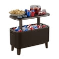 thumbnail image 3 of Keter Bevy Bar 17 Gallons Refroidisseur avec Chariot de Table Pop-Up, Rotin Brun, 3 of 11