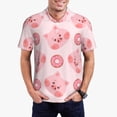 thumbnail image 1 of Balery Pigs Head And Donuts Camisa Polo de Hombre con Estampado, de Manga Corta y Tejido Medio, Camisa Tipo Golf Polo-Medium, 1 of 6
