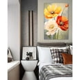 thumbnail image 2 of Flower Canvas Art Flower Picture Bathroom Wall Decor Fraemd Floral Painting Vintage Artwork for Living Room Office Home Decoration Gallery Wrapped Ready to Hang(Flower-3,12.00"x18.00"), 2 of 6
