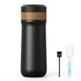 thumbnail image 2 of Ametoys French Press Coffee Maker for Travel 2-Layer Filter Mesh Double Walled Stainless Steel Insulated Coffee Maker Cup for Coffee Tea Portable French Press Mug for Travel Office, 2 of 5