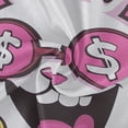 thumbnail image 3 of BZSMCE Round Tablecloth Make Money Rabbit Pattern Tableclothes, 3 of 8