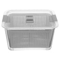 thumbnail image 4 of Refrigerator Sealed Storage Box 2 Compartment Transparent Vegetable Drain Box, 4 of 9