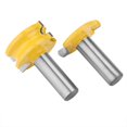 thumbnail image 1 of Juego de brocas para ranurar y ranurar con punta de carburo para canoa, para carpintería, vástago de 1/2", 2 piezas, 1 of 8
