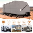 thumbnail image 3 of Leader Accessories New Easy Setup Travel Trailer Cover Fits RV Camper with Assist Steel Pole,27'-30', 3 of 5