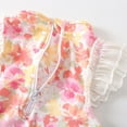 thumbnail image 5 of WAYUTE Girls Swimsuits Ruffle Trim Qipao Flutter Sleeve Chiffon Bathing for Baby Toddler Trendy Swimwear Summer Vacation, 5 of 6