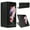Black, variant on Filp Case for Samsung Galaxy Z Fold 4,Luxury PU Leather+Soft TPU With Shockproof Case for Samsung Z Fold 4 7.6 inch,Red