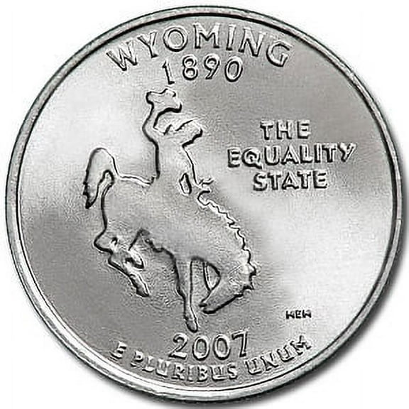 2007-P Wyoming State Quarter BU
