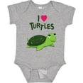 thumbnail image 3 of Inktastic I Love Turtles Boys or Girls Baby Bodysuit, 3 of 5
