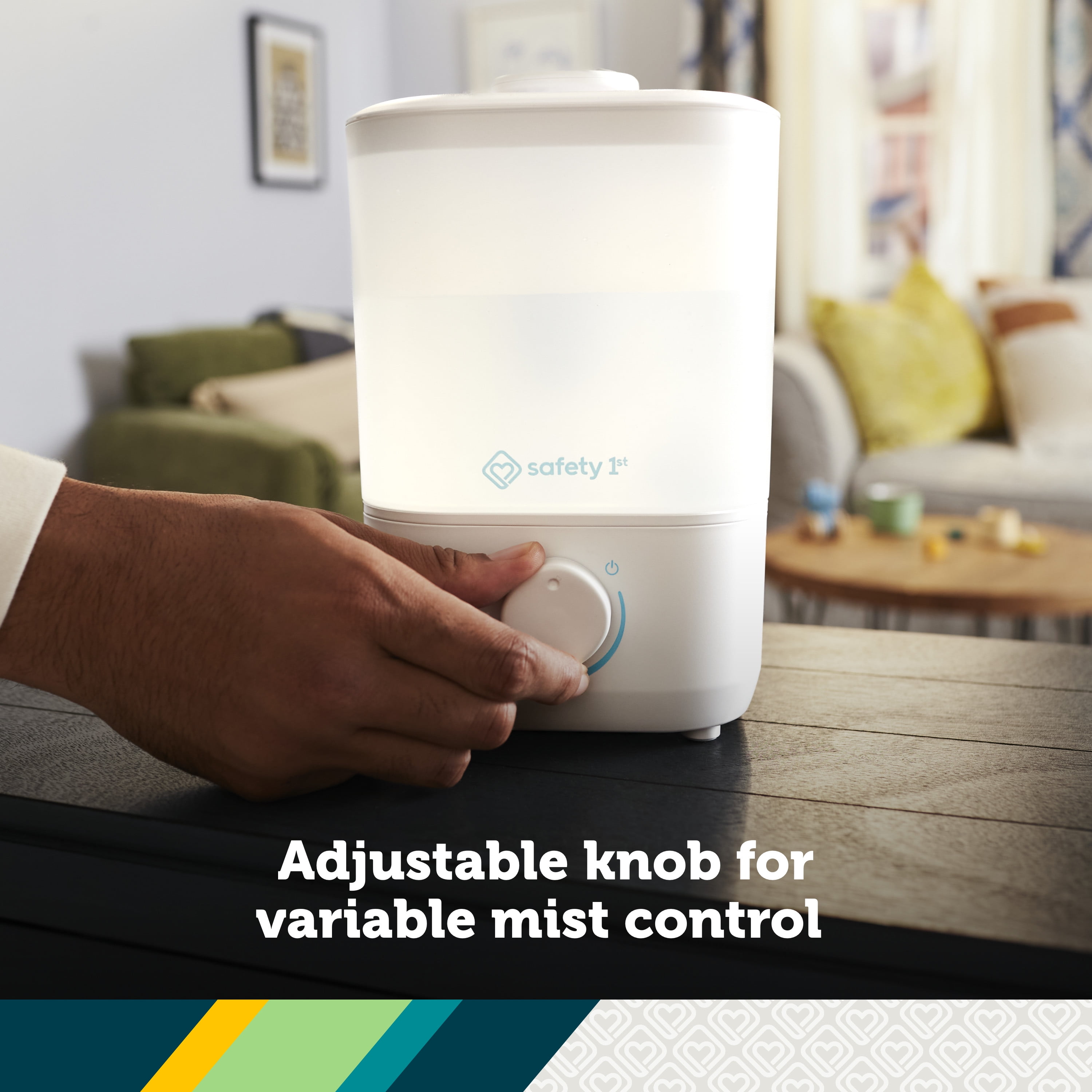 Safety 1st Easy-Fill Cool Mist Humidifier, White