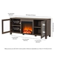 thumbnail image 5 of Evelyn&Zoe Quincy Rectangular TV Stand with Log Fireplace for TV's up to 65", Alder Brown, 5 of 14