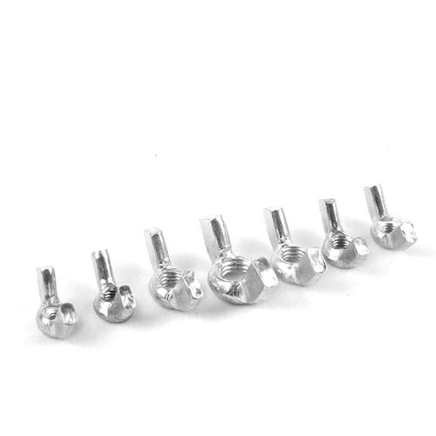 Tebru Fastener,Wing Nuts,100PCS Wing Nuts Butterfly Nut M3/M4/M5/M6/M8