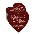 thumbnail image 1 of Inkdotpot Pack Of 100 Kiss The Miss Goodbye Bridal Shower Favor Paper Tags Craft Real Rose Gold Foil Hang Tags, 1 of 6