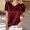 *Wine^, variant on ClodeEU Womens Satin V Neck Mesh Glitter Puff Sleeve T-Shirt ,Casual Loose Tunic Tops Dark Blue,Womens Plus XXL