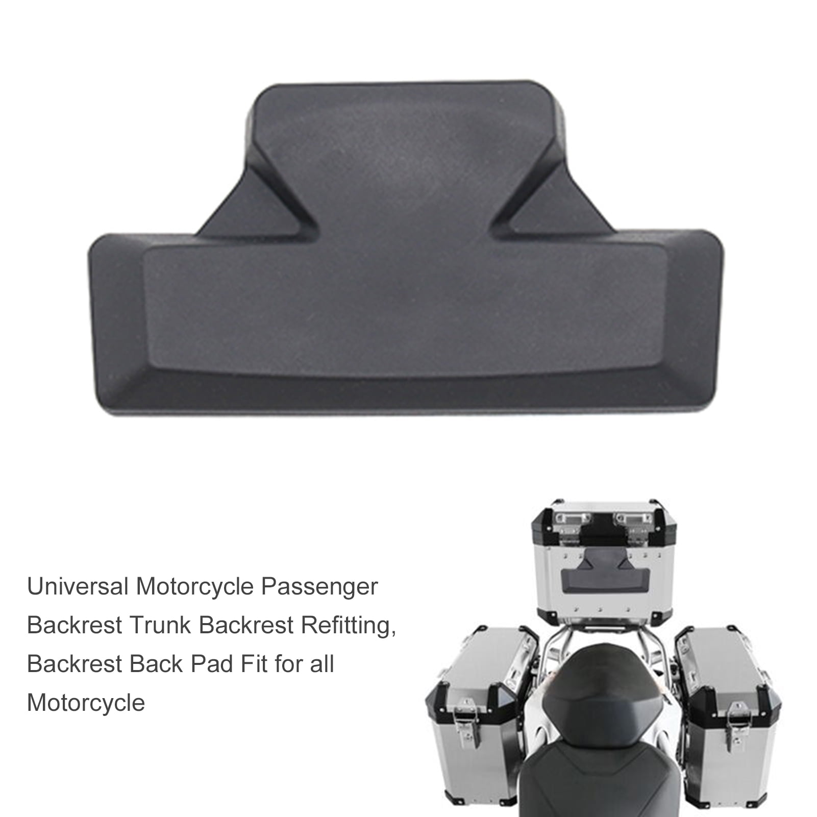 Meterk Universal Motorcycle Passenger Backrest Trunk Backrest