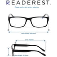 thumbnail image 6 of Readerest Blue Light Blocking Reading Glasses Black 250 Magnification, 6 of 7