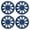 Black Lacquer & Blue Lacquer, variant on 4Pcs 14 inch Universal Hubcaps,Wheel Rims Cover,Snap on Car Truck SUV,ABS+PC,Black Matte
