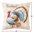 thumbnail image 4 of Mainstays 16" x 16" Reversible Decorative Outdoor Throw Pillow, Turkey, 4 of 9
