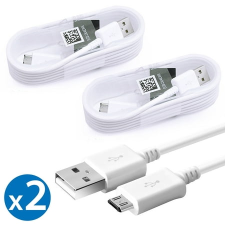 2 Pack Original Samsung Universal Micro USB Fast Charging Sync Data Cable For HTC One OnePlus 2 LG G3 Samsung Nokia Lumia Motorola Droid Sony Xperia Z3v Samsung Galaxy S6 Edge S7 Edge Note