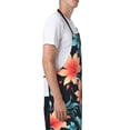 thumbnail image 4 of XMXT 1 Pcs Waterproof Kitchen Cooking Apron, Wonderful Orange Flowers Adjustable Aprons for Women Men with Pockets, 4 of 9