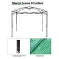 thumbnail image 6 of Instant Pop-up Greenhouse, Portable Indoor Outdoor Plant Gardening Green House, Roll-Up Zipper Doors and Side Windows, Walk in 8x12 ft, PE Cover, Green/Clear, 6 of 7