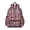 Skull and Flower Gothic Pattern, variant on Skull and Bow Gothic Pattern Cute School Backpack with Padded Back and Adjustable Shoulder Straps 13.4"x11"x4.7"