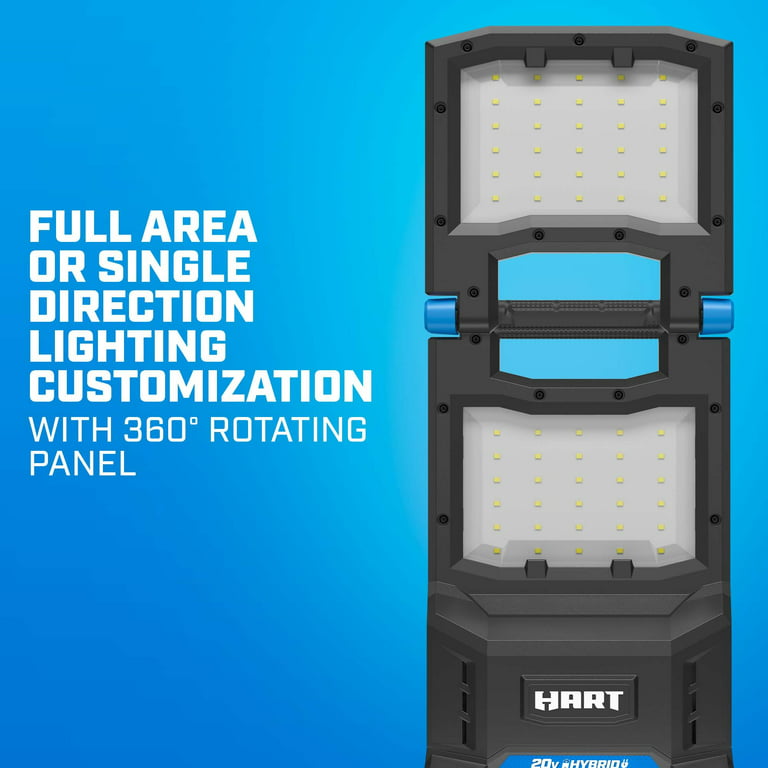 HART Multi-Directional LED 3-Head 7000 Lumen Work Light with Tripod,  Adjustable, 7000 Lumens
