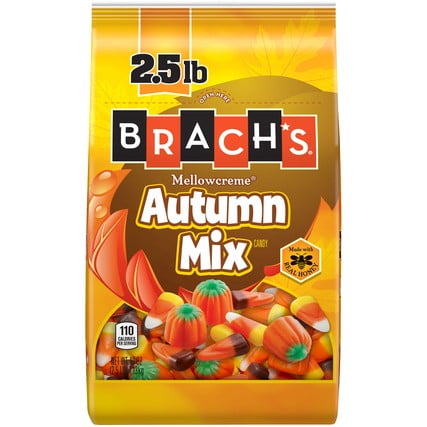 Brach's Mellowcreme Autumn Mix Candy Corn Bag, 2.5 Pound