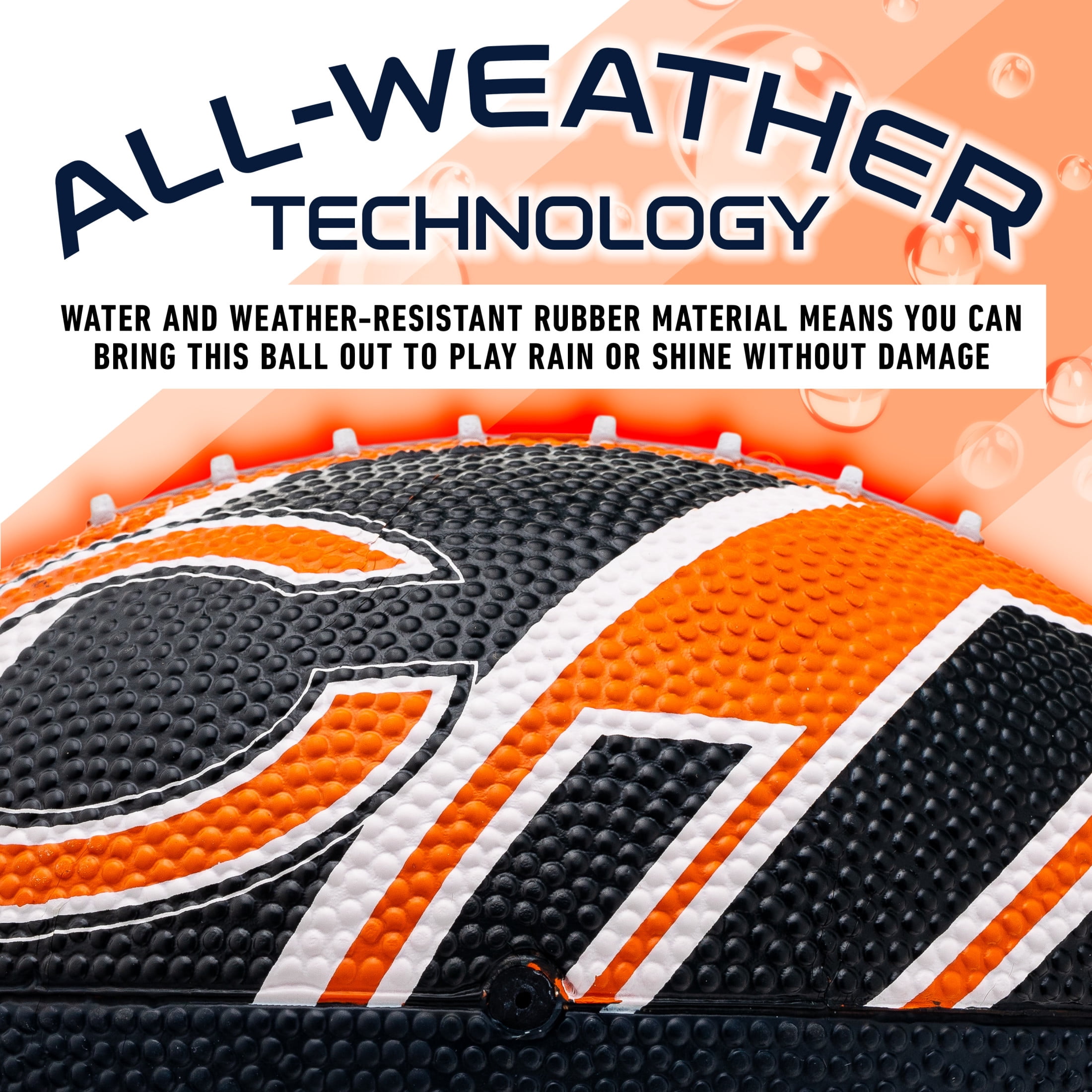 Franklin Sports NFL Chicago Bears Football - Youth Football -  Mini 8.5" Rubber Football - Perfect for Kids - Team Logos and Colors!