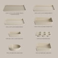 thumbnail image 2 of 10 Piece Baking Pans Ceramic Non Stick Bakeware Set - Taupe, 2 of 4