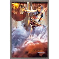 Star Wars: Original Trilogy - Han Solo Wall Poster, 14.725" x 22.375", Framed