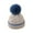 Blue, variant on Baby Infant Beanie Knit Warm Winter Pom Pom Skull Cap Hat