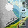 thumbnail image 2 of 2x3 Rug, Mountain Door Mat Washable Non Slip Soft for Entryway, Nature Landscape Rug, Forest Scenery Carpet, Mountain Home Decor & Gifts, 2 of 7