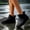 Black, variant on Women Short Ankle Rain Boots, Waterproof Rubber Chelsea Wellies, Non Slip Thick Sole Outdoor Rain Shoes, Fashion Lightweight Mud Boots Black 7.5(39)