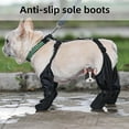 thumbnail image 3 of XINQIHANG Suspender Boots for Dogs, Adjustable Waterproof Dog Boots, Dog Paw Protector with Auxiliary Strap, Booties for Dogs Paws, Dog Winter Outdoor Shoes for Small Medium Dogs, 3 of 7