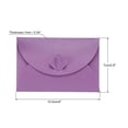 thumbnail image 2 of Unique Bargains Fermoir Cœur Mini Enveloppes, Porte-Cartes de Rangement pour Petits Objets, Violet, Lot de 50, 2 of 5