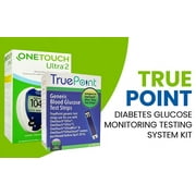 TruePoint Diabetes Glucose Monitoring Testing Kit - with 50 test strips - for Use with One Touch Ultra, Ultra2, Ultra Mini and UltraSmart Meters (Meter Included.)