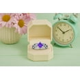 thumbnail image 5 of 5mm Square Shape Natural Amethyst 925 Silver Celtic Women Mother's Day Gift Ring, 5 of 7