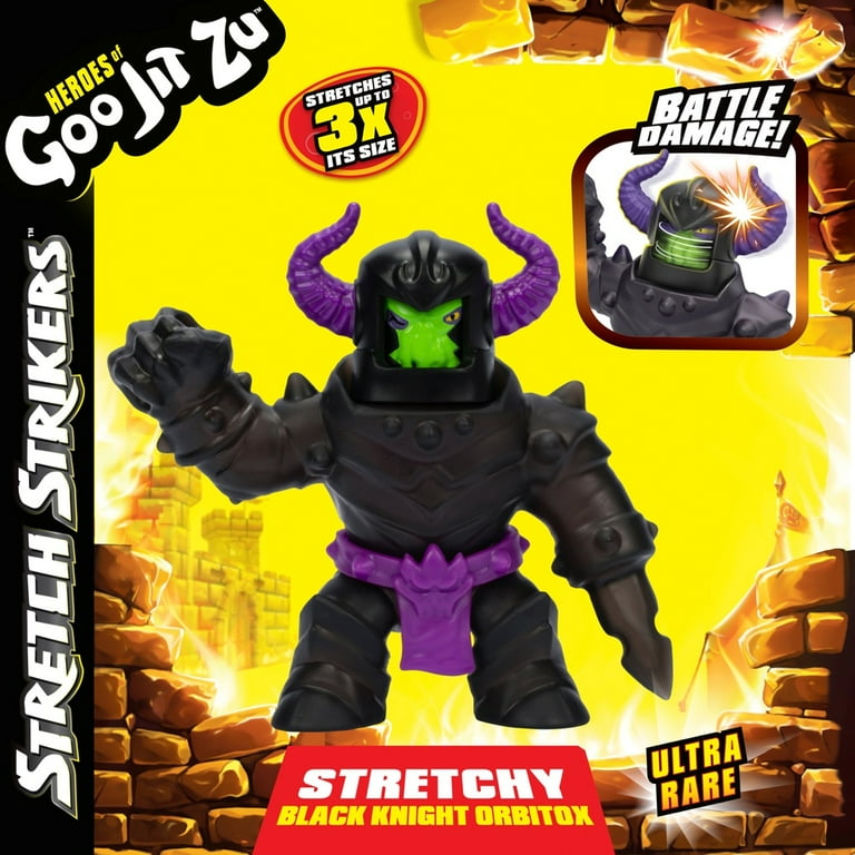 Heroes of Goo Jit Zu Stretch Strikers Black Knight Orbitox Action
