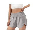 thumbnail image 1 of SAYOO Solid Color Athletic Shorts with Compression Underwear Lining, Pockets, 1 of 9