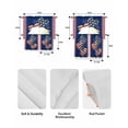thumbnail image 5 of 4th of July Swag Curtains for Living Room/Bedroom Windows, American Flag Independence Day Vintage Kitchen Curtains and Valances Set 36 Inch Length, Light Filtering Swags Valance Curtain Panels, 5 of 5