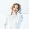 thumbnail image 4 of KALLORY Ear Muffs Keep Warm Winter Earmuff Plush Round 1Set 7.1X6.7X3.9in, 4 of 6