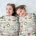 thumbnail image 5 of Multicolor Christmas Word Pattern Round Blanket,Comfortable Soft Flannel Throw Blanket,All Season,Warm Lightweight Blankets for Sofa Bed Couch Living Room Chair 47"x47", 5 of 5