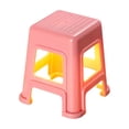 thumbnail image 2 of Mini Stool Shaped Lamp Ornament Lighting - Plastic Desk Decorative Light, Soft Eye Protection, Stable Non-Tip Base, Easy Control Buttons, Pink, 2 of 6