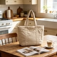 thumbnail image 6 of Women's Large Capacity Nylon Tote Bag Lightweight Waterproof Shoulder Bag for College Stu-dent Work Everyday Use, 6 of 8